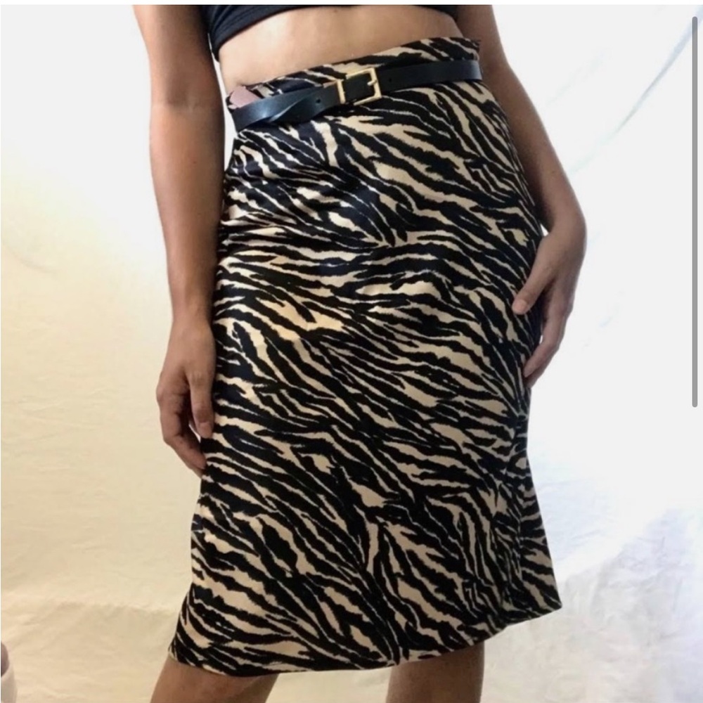 H&M Tiger Slip Skirt
